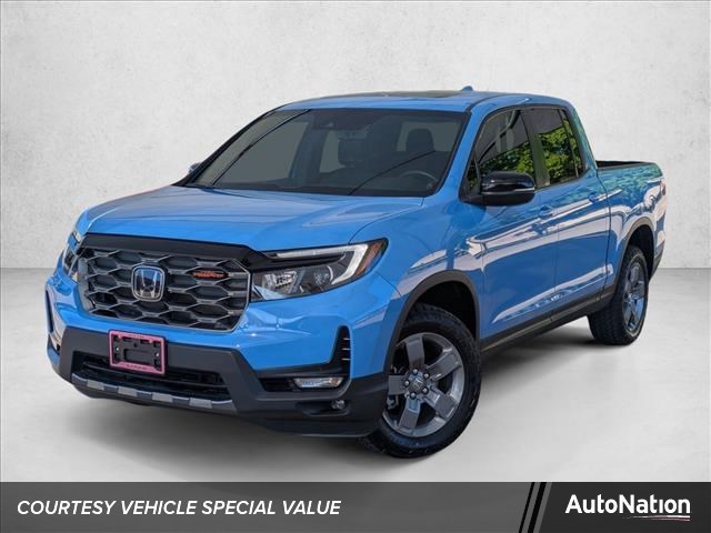 Diffused Sky Pearl 2025 Honda Ridgeline TrailSport AWD Pickup Truck All-Wheel Drive Automatic