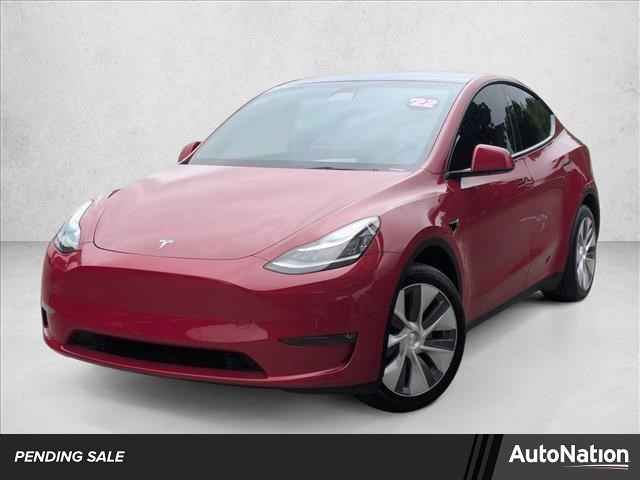 Red 2022 Tesla Model Y Long Range AWD SUV / Crossover All-Wheel Drive Automatic