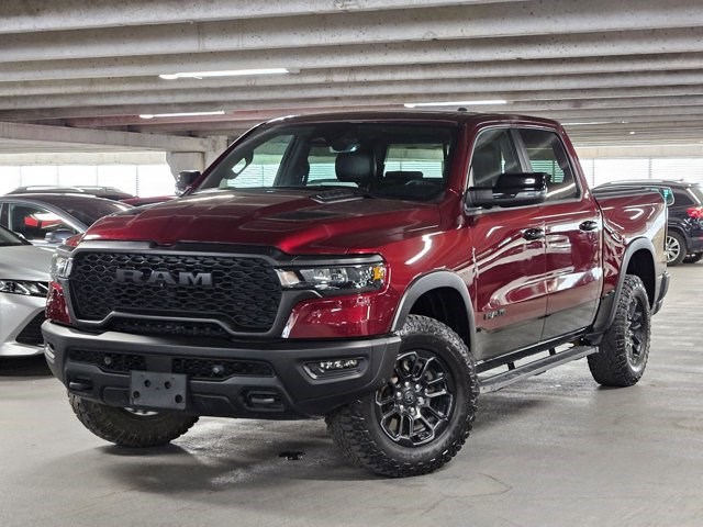 Delmonico Red Pearlcoat 2025 RAM 1500 Rebel Crew Cab 4WD Pickup Truck Four-Wheel Drive 8-Speed Automatic