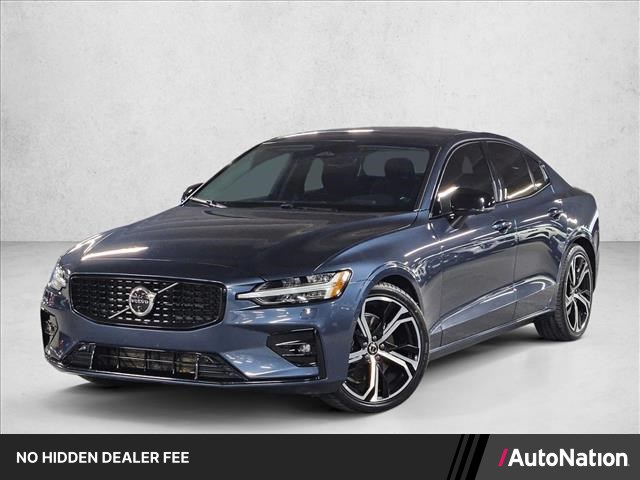 Denim Blue Metallic 2024 Volvo S60 B5 Plus Dark Theme AWD Sedan All-Wheel Drive Automatic