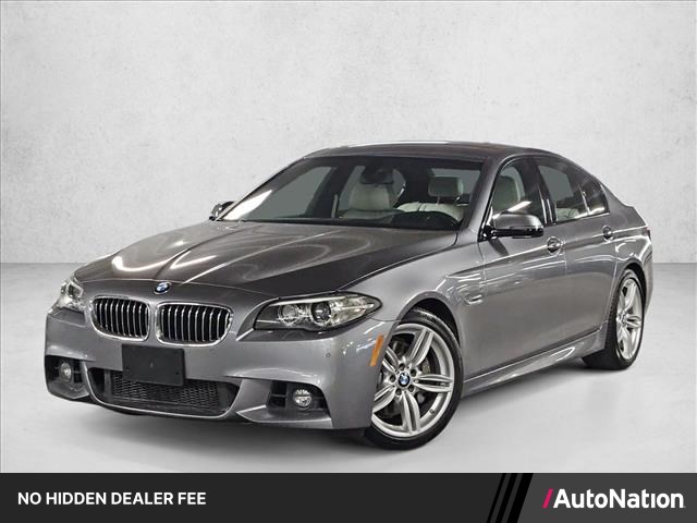 Space Gray Metallic 2016 BMW 5 Series Sedan Rear-Wheel Drive Automatic