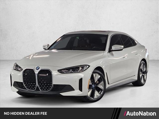 Mineral White Metallic 2023 BMW i4 eDrive35 Gran Coupe FWD Sedan Rear-Wheel Drive Automatic