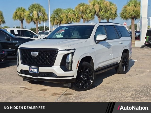Crystal White Tricoat 2025 Cadillac Escalade SUV / Crossover Four-Wheel Drive Automatic