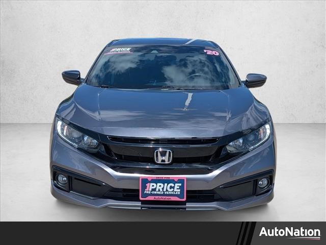 Black 2020 Honda Civic Sport Sedan FWD Sedan Front-Wheel Drive Automatic