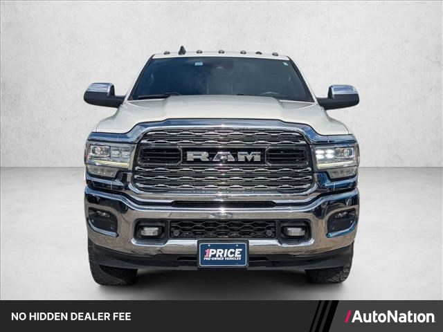 Pearl White 2020 RAM 3500 Pickup Truck Four-Wheel Drive 6-Speed Automatic