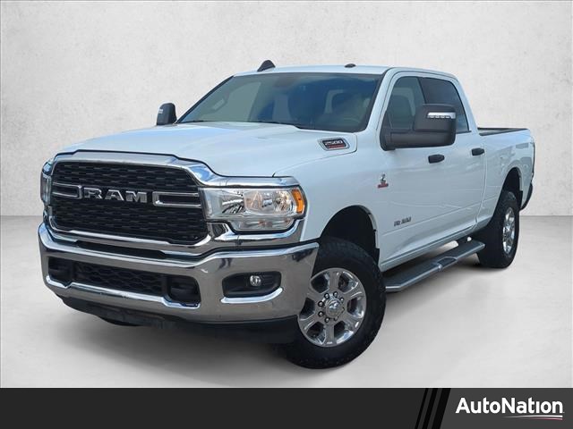 Bright White Clearcoat 2024 RAM 2500 Big Horn Crew Cab 4WD Pickup Truck Four-Wheel Drive 6-Speed Automatic