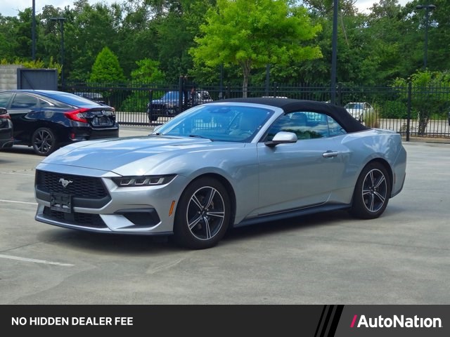 Iconic Silver Metallic 2024 Ford Mustang EcoBoost Premium Convertible RWD Convertible Rear-Wheel Drive Automatic