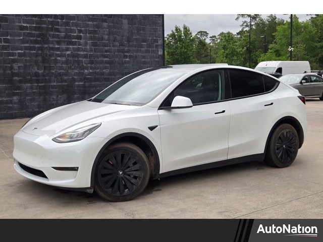Pearl White Multi-Coat 2021 Tesla Model Y Long Range AWD SUV / Crossover All-Wheel Drive Automatic
