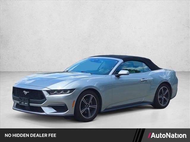 Iconic Silver Metallic 2024 Ford Mustang EcoBoost Premium Convertible RWD Convertible Rear-Wheel Drive Automatic