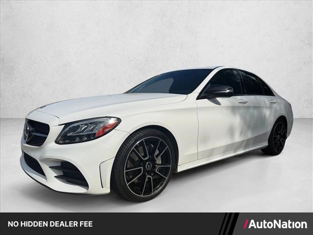 Polar White 2019 Mercedes-Benz C-Class Sedan Rear-Wheel Drive Automatic