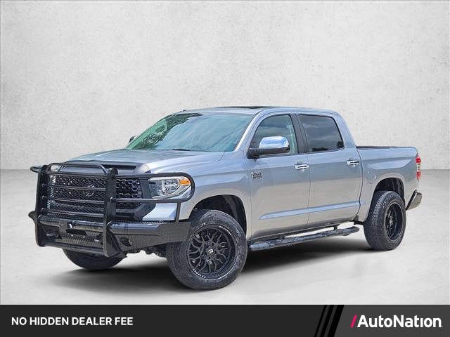 Silver Sky Metallic 2019 Toyota Tundra 1794 Edition CrewMax 5.7L 4WD Pickup Truck Four-Wheel Drive Automatic