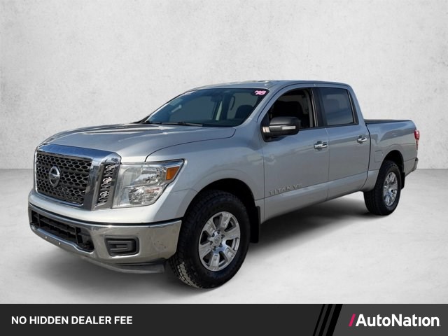 Brilliant Silver 2018 Nissan Titan Pickup Truck Four-Wheel Drive Automatic