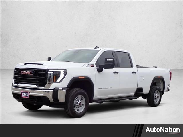 Summit White 2025 GMC Sierra 2500HD Pro Crew Cab 4WD Pickup Truck Four-Wheel Drive Automatic