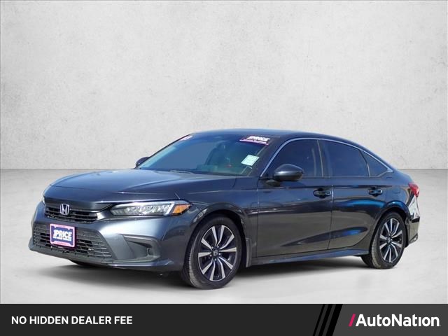 Gray 2023 Honda Civic EX FWD Sedan Front-Wheel Drive Automatic