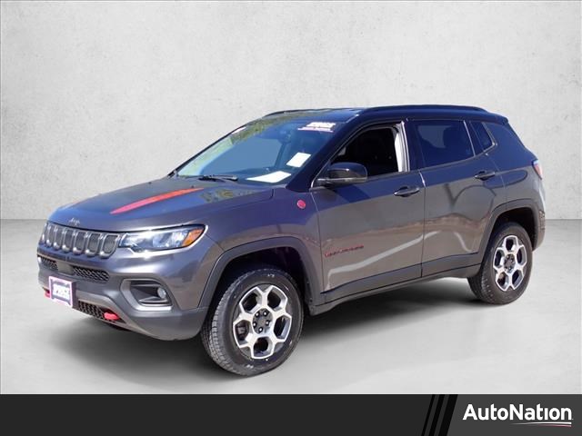 Gray (Granite Crystal Metallic Clearcoat) 2022 Jeep Compass Trailhawk 4WD SUV / Crossover Four-Wheel Drive 9-Speed Automatic