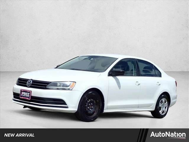 Pure White 2015 Volkswagen Jetta S Sedan Front-Wheel Drive 5-Speed Manual