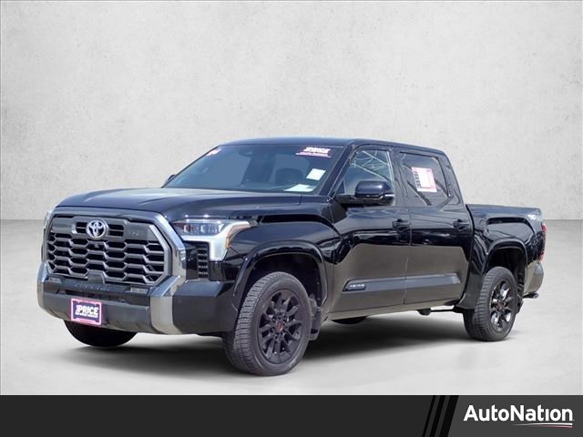Midnight Black Metallic 2024 Toyota Tundra Platinum CrewMax Cab 4WD Pickup Truck Four-Wheel Drive Automatic