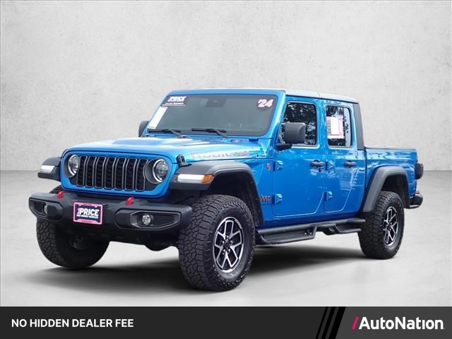 Hydro Blue Pearlcoat 2024 Jeep Gladiator Pickup Truck Four-Wheel Drive 8-Speed Automatic