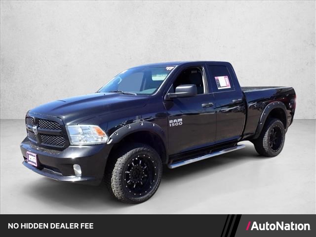 Brilliant Black Crystal Pearlcoat 2017 RAM 1500 Express Quad Cab 4WD Pickup Truck Four-Wheel Drive 8-Speed Automatic