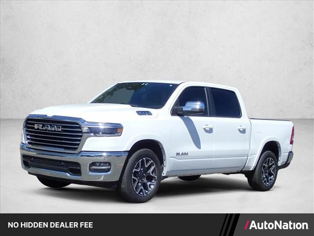 Bright White Clearcoat 2025 RAM 1500 Pickup Truck Four-Wheel Drive 8-Speed Automatic
