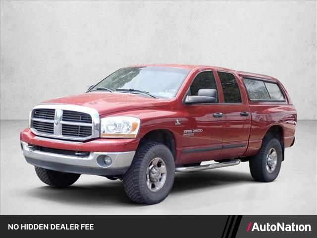 Red 2006 Dodge RAM 2500 Pickup Truck Four-Wheel Drive 4-Speed Automatic