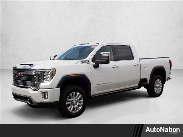 White Frost Tricoat 2022 GMC Sierra 3500HD Denali Crew Cab 4WD Pickup Truck Four-Wheel Drive Automatic
