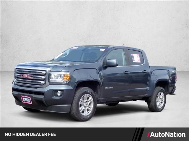 Gray (Dark Sky Metallic) 2019 GMC Canyon SLE Crew Cab 4WD Pickup Truck Four-Wheel Drive 8-Speed Automatic