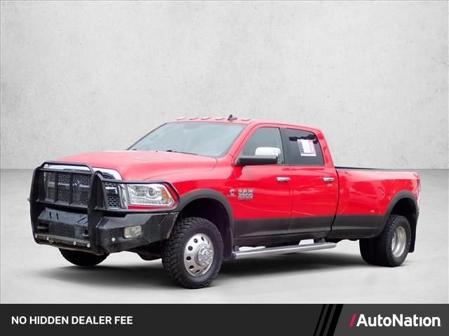 Flame Red Clearcoat 2018 RAM 3500 Laramie Crew Cab LB DRW 4WD Pickup Truck Four-Wheel Drive 6-Speed Automatic