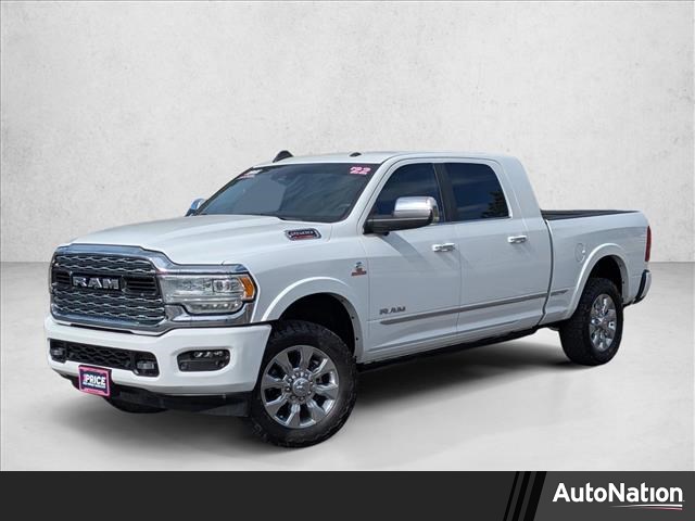 Bright White Clearcoat 2022 RAM 2500 Limited Mega Cab 4WD Pickup Truck Four-Wheel Drive 6-Speed Automatic
