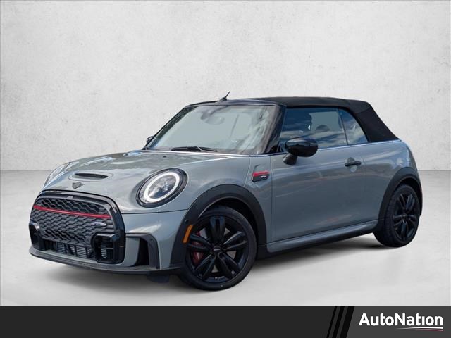 Gray (Rooftop Grey Metallic) 2023 MINI Cooper John Cooper Works Convertible FWD Convertible Front-Wheel Drive Automatic