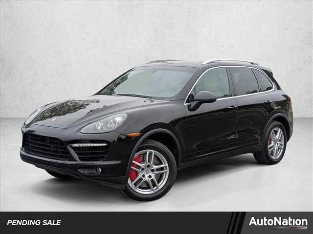 Black 2014 Porsche Cayenne Turbo AWD SUV / Crossover All-Wheel Drive Automatic