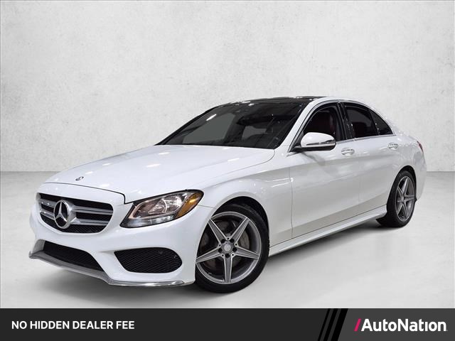 Polar White [White 2017 Mercedes-Benz C-Class Sedan Rear-Wheel Drive Automatic