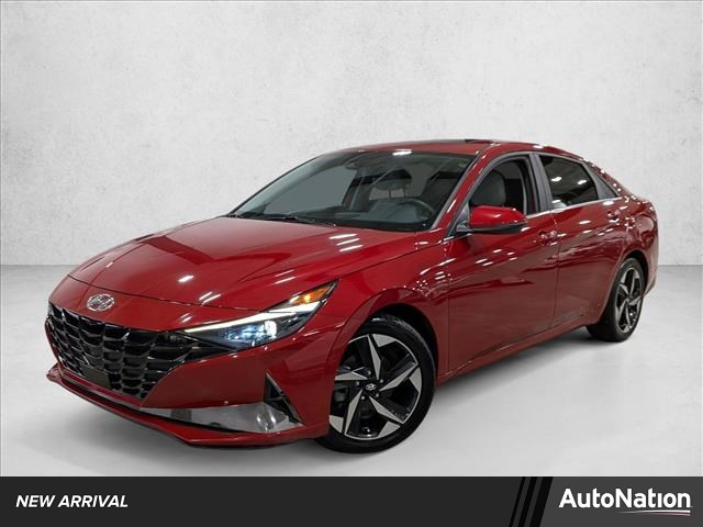 Scarlet Red Pearl 2021 Hyundai Elantra Hybrid Limited FWD Sedan Front-Wheel Drive Automatic