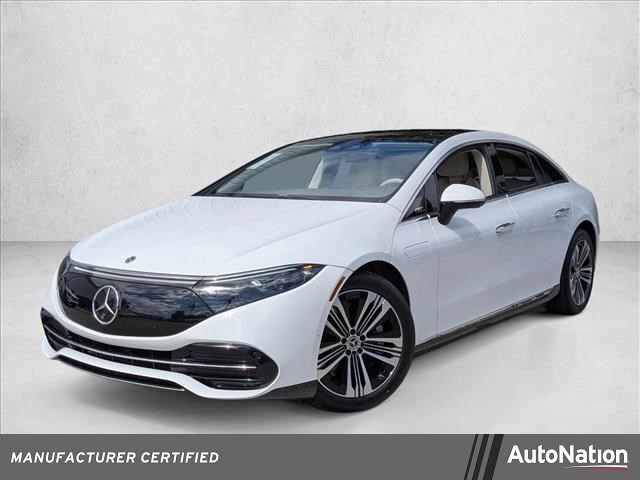 Polar White 2023 Mercedes-Benz EQS 450+ RWD Sedan Rear-Wheel Drive Automatic