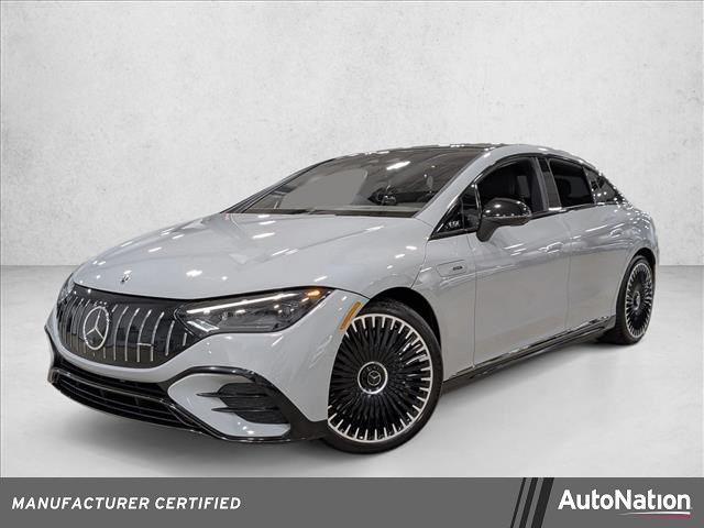 Gray (Manufaktur Alpine Grey) 2023 Mercedes-Benz EQE AMG 4MATIC Sedan All-Wheel Drive Automatic
