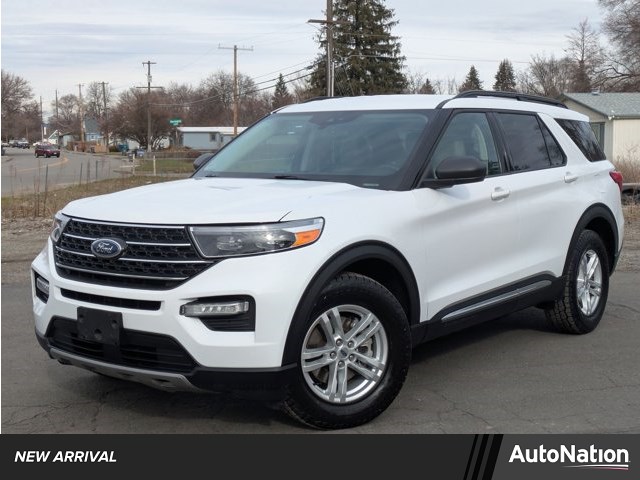 Oxford White 2023 Ford Explorer XLT AWD SUV / Crossover All-Wheel Drive Automatic
