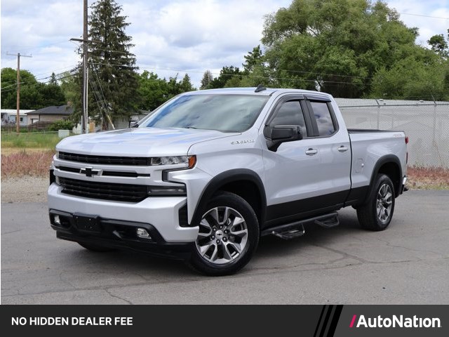 Silver Ice Metallic 2019 Chevrolet Silverado 1500 RST Double Cab 4WD Pickup Truck Four-Wheel Drive 8-Speed Automatic