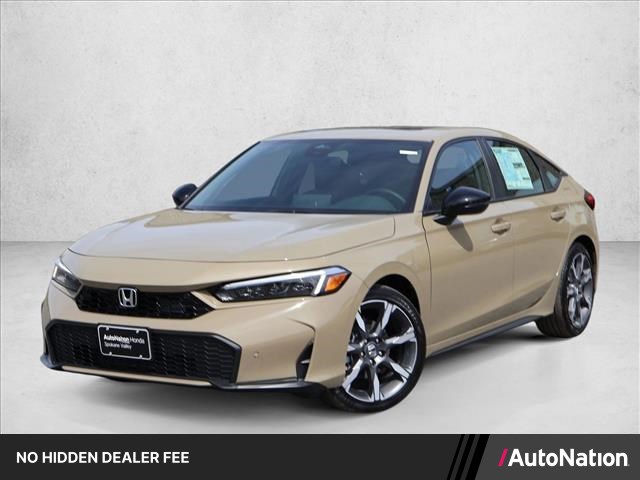 Sand Dune Pearl 2026 Honda Civic Hybrid Hatchback Front-Wheel Drive Continuously Variable Transmission