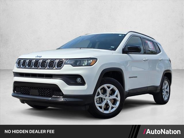 Bright White Clearcoat 2024 Jeep Compass SUV / Crossover Four-Wheel Drive 8-Speed Automatic