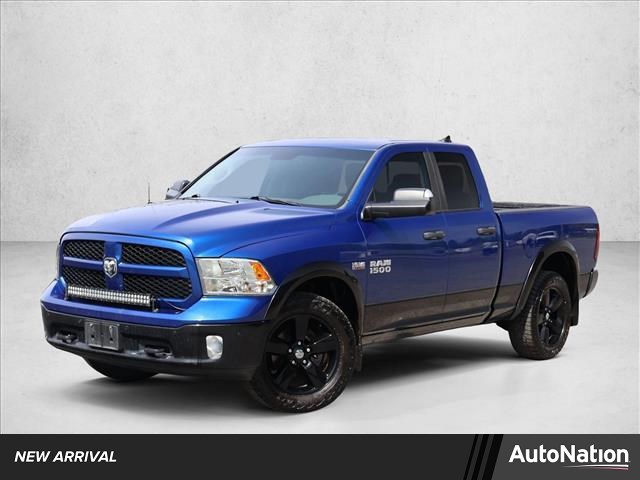 Blue Streak Pearlcoat 2014 RAM 1500 Outdoorsman Quad Cab 4WD Pickup Truck Four-Wheel Drive 8-Speed Automatic