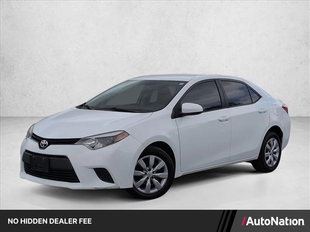 White 2014 Toyota Corolla LE Sedan Front-Wheel Drive Automatic