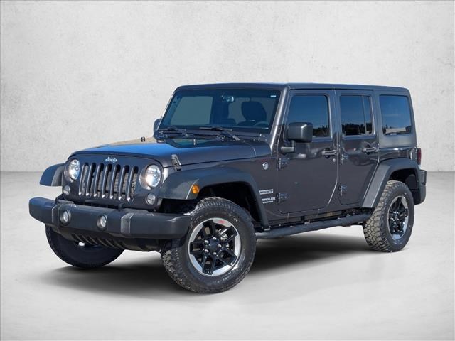 Gray (Granite Crystal Metallic Clearcoat) 2017 Jeep Wrangler Unlimited Sport 4WD SUV / Crossover Four-Wheel Drive 5-Speed Automatic