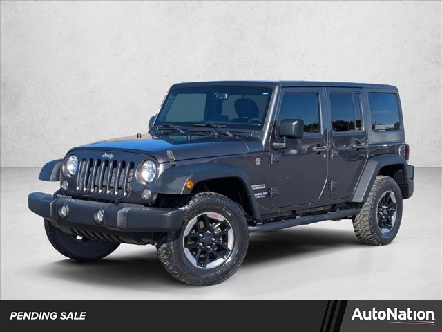 Gray (Granite Crystal Metallic Clearcoat) 2017 Jeep Wrangler Unlimited Sport 4WD SUV / Crossover Four-Wheel Drive 5-Speed Automatic