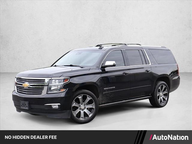 Black 2016 Chevrolet Suburban 1500 LTZ 4WD SUV / Crossover Four-Wheel Drive Automatic