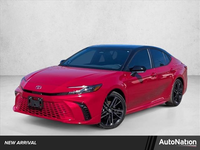 Supersonic Red/Midnight Black Metallic 2025 Toyota Camry XSE AWD Sedan All-Wheel Drive Automatic