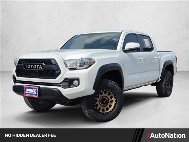Super White 2019 Toyota Tacoma Pickup Truck Four-Wheel Drive Automatic