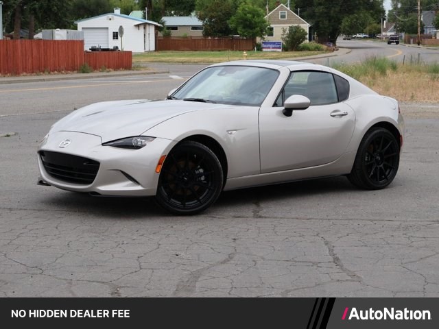 Gray (Platinum Quartz Metallic) 2022 Mazda MX-5 Miata Convertible Rear-Wheel Drive Automatic