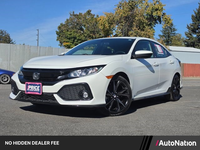 White 2018 Honda Civic Hatchback Hatchback Front-Wheel Drive 6-Speed Manual