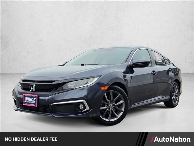 Cosmic Blue Metallic 2020 Honda Civic Sedan Front-Wheel Drive Automatic