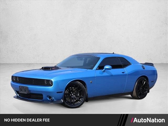 B5 Blue Pearlcoat 2019 Dodge Challenger Coupe Rear-Wheel Drive 6-Speed Manual